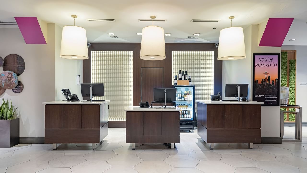 Hotel front desk