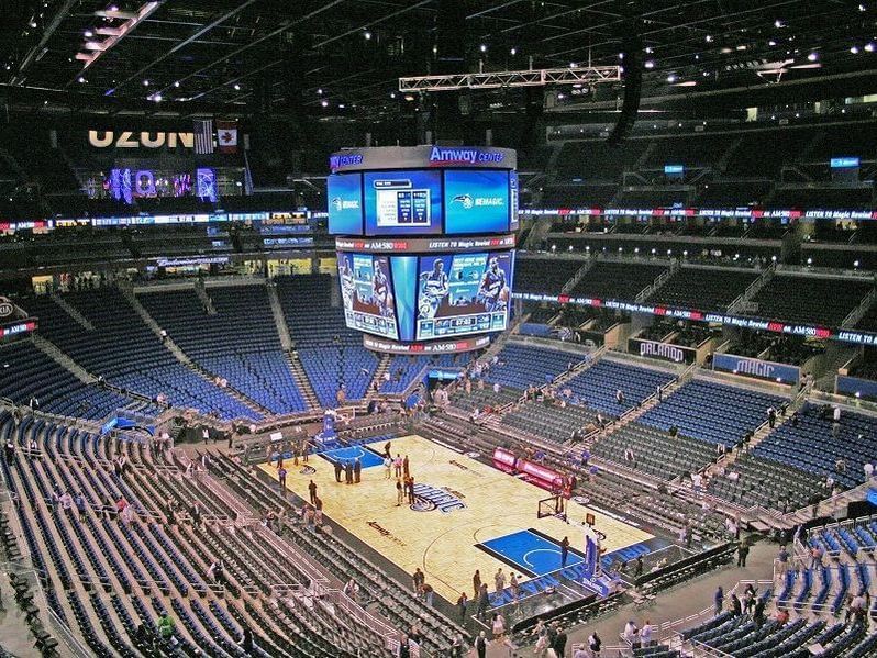 Inside view of the Phillips Arena near Artmore Hotel