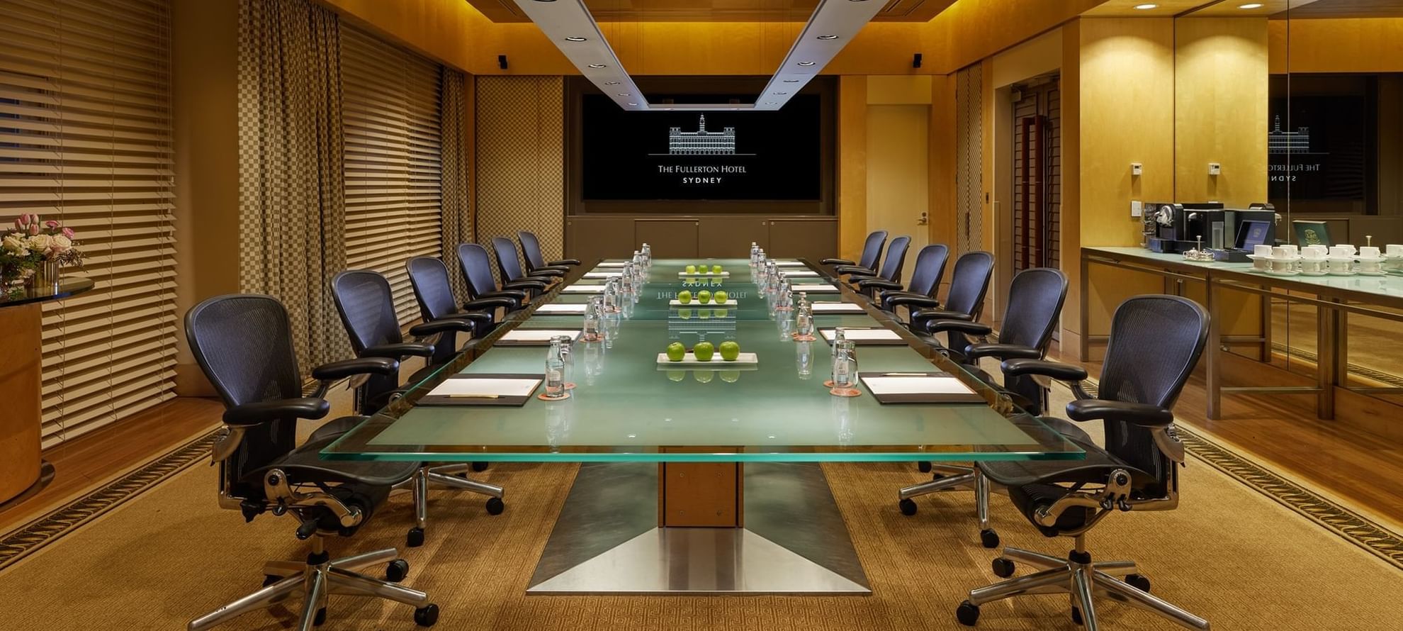 Well-arranged Boardroom at Fullerton Sydney