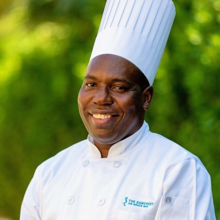 Executive Chef Eversley Rowe portrait at Somerset on Grace Bay