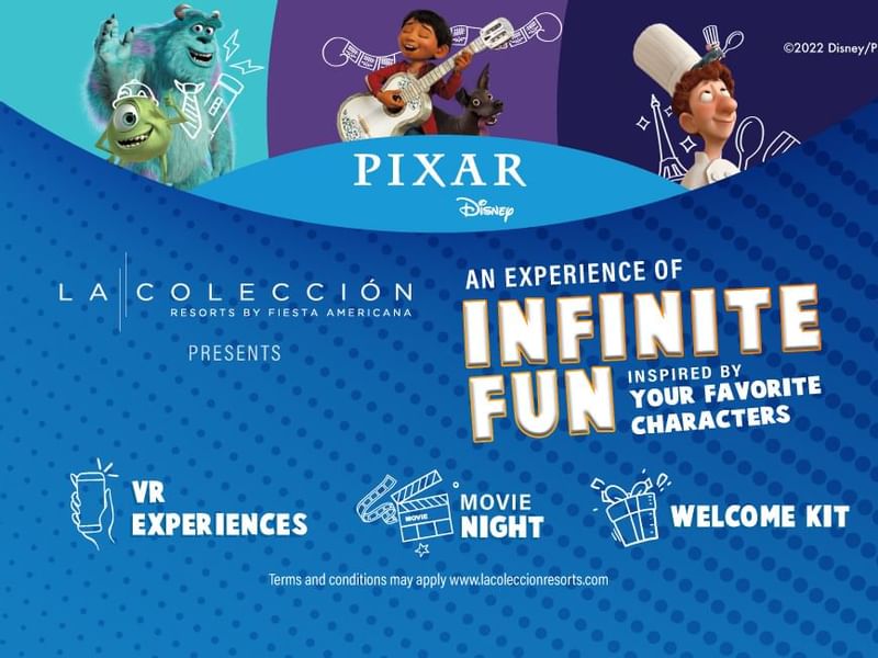 Pixar & Disney Infinite Fun Poster at La Colección Resorts
