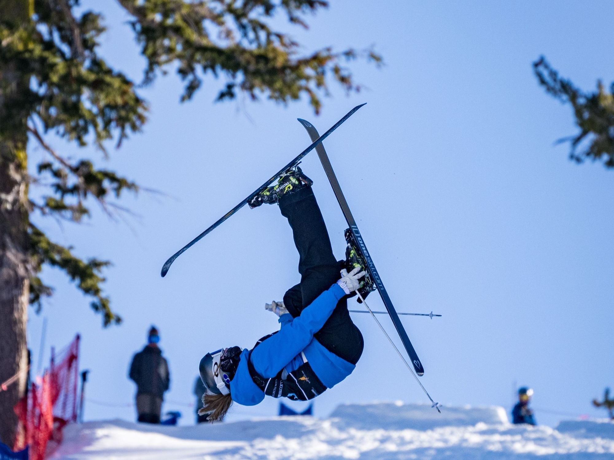 skier at Freestyle Championships Palisades Tahoe