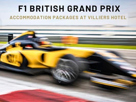 F1 British Grand Prix Accommodation Package at nearby Villiers Hotel