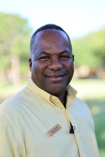 Portrait of Julian Fernandez, director of security at Rosen Inn Lake Buena Vista