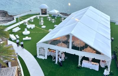 Distance view of outdoor banquet, The Morgan Resort Spa Village