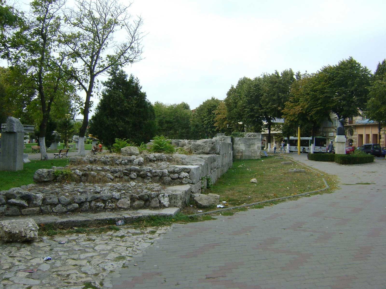 The ruins of the Tomis Fortress near Ana Hotels Europa