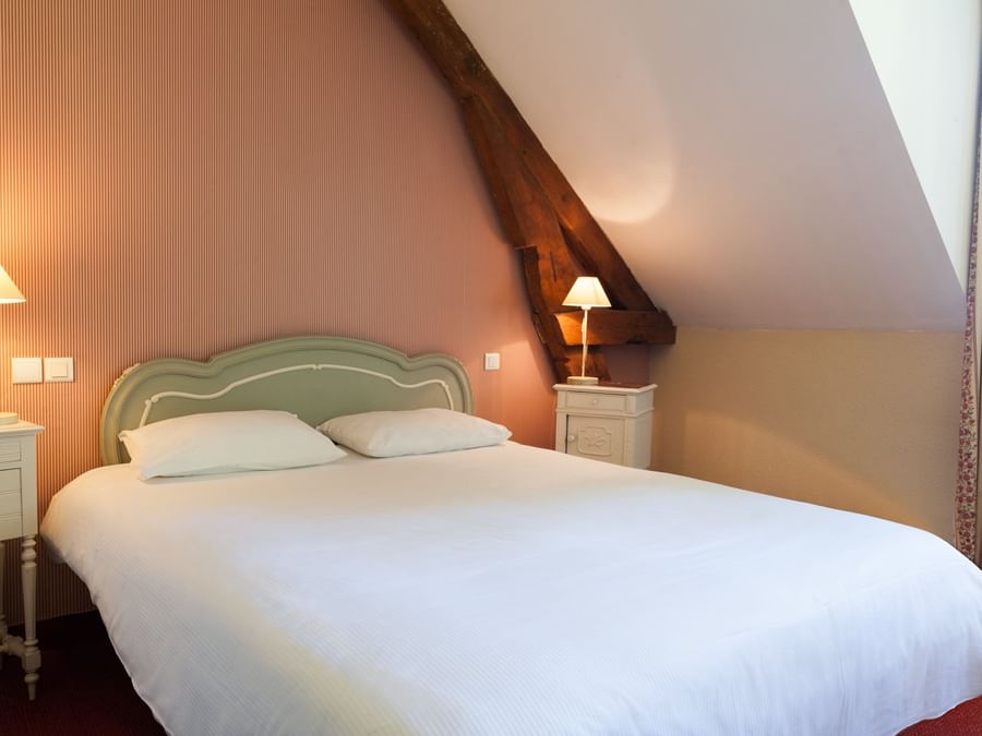 Interior of the Double bedroom at Hotel La Cour Carree