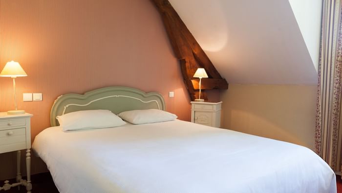 Interior of the Double bedroom at Hotel La Cour Carree
