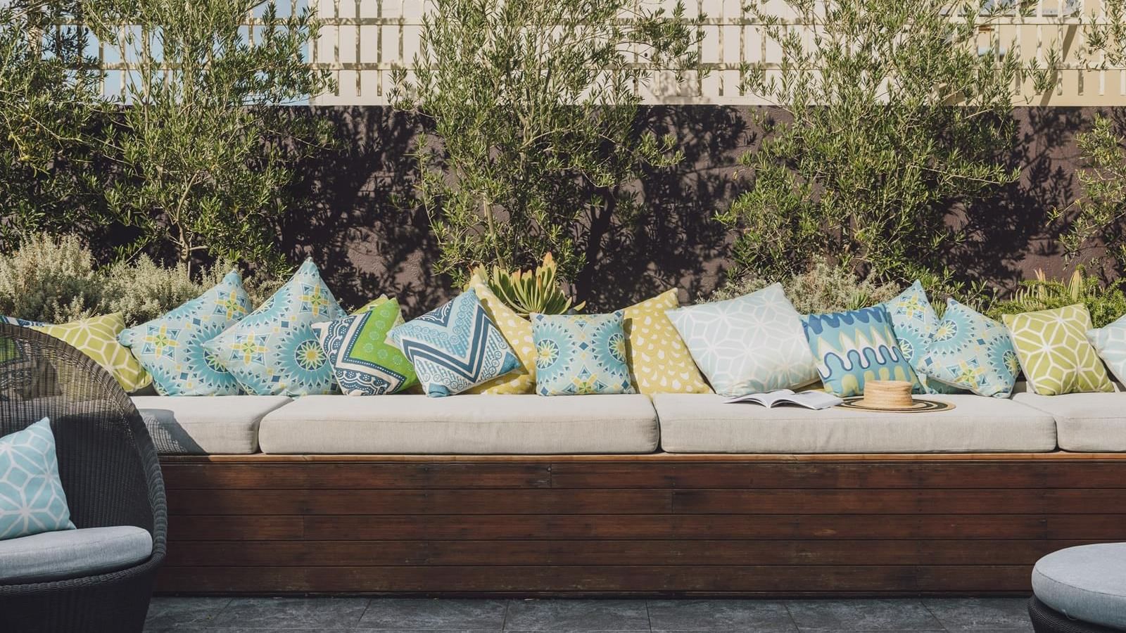 Lounge area on the Sun Deck at The Como Hotel Melbourne