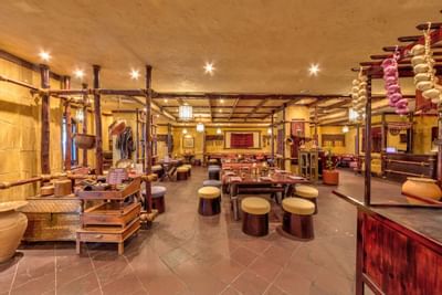 Authentic décor in a Restaurant at Hotel Ajman