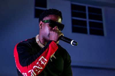 Male singer at Pepsi stage in Clevelander South Beach Hotel