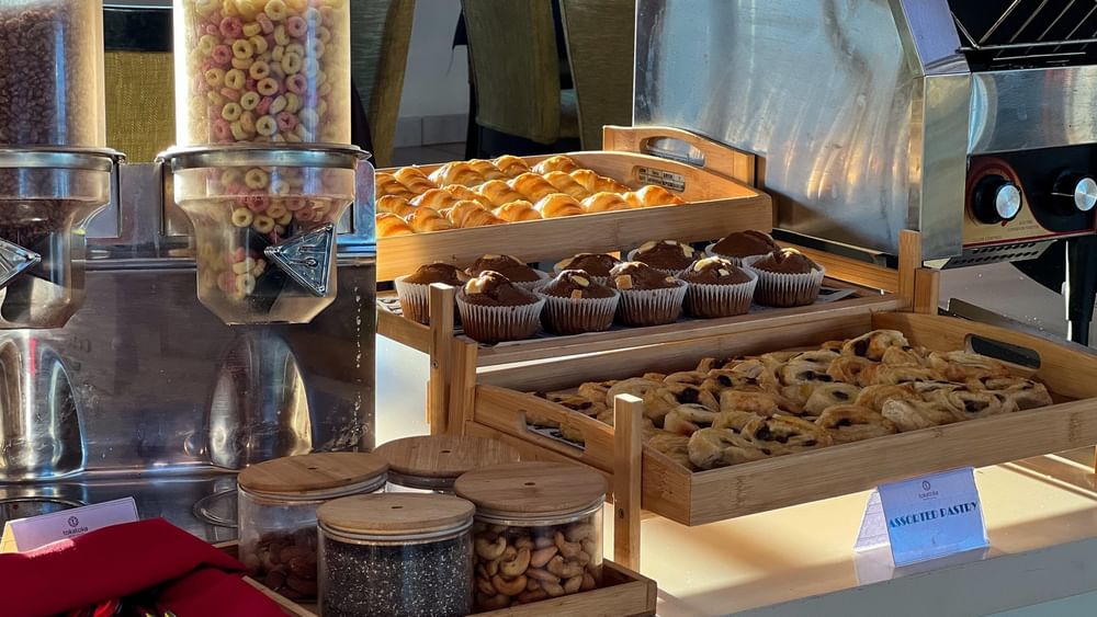 Assorted pastries and snacks at the KanaVata Restaurant at Tokatoka Resort in Nadi.