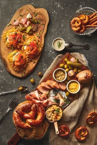 A charcuterie board served at Hanoi Daewoo Hotel