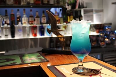 Cocktail served in Sirocco Bar & Dining at Ocean Centre Hotel