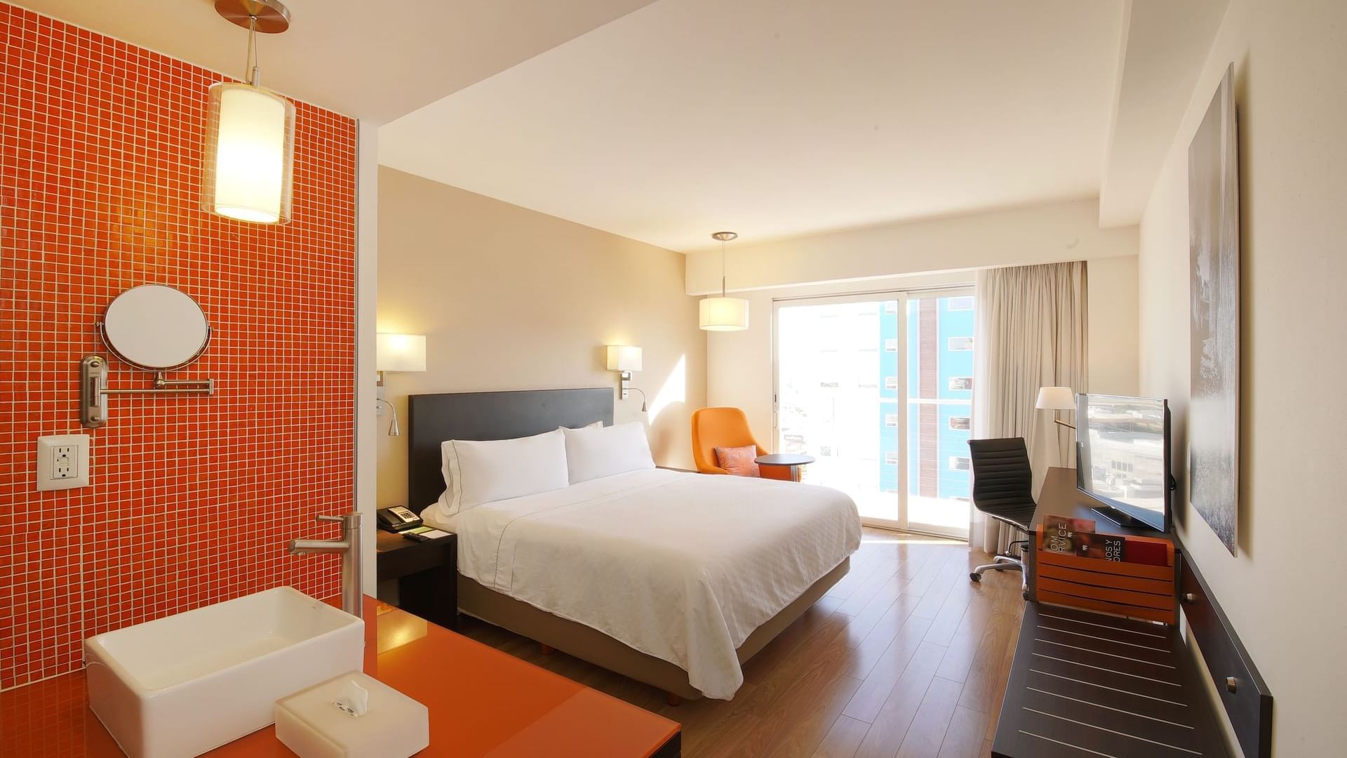 Deluxe room with king bed at Fiesta Inn Ciudad Obregón