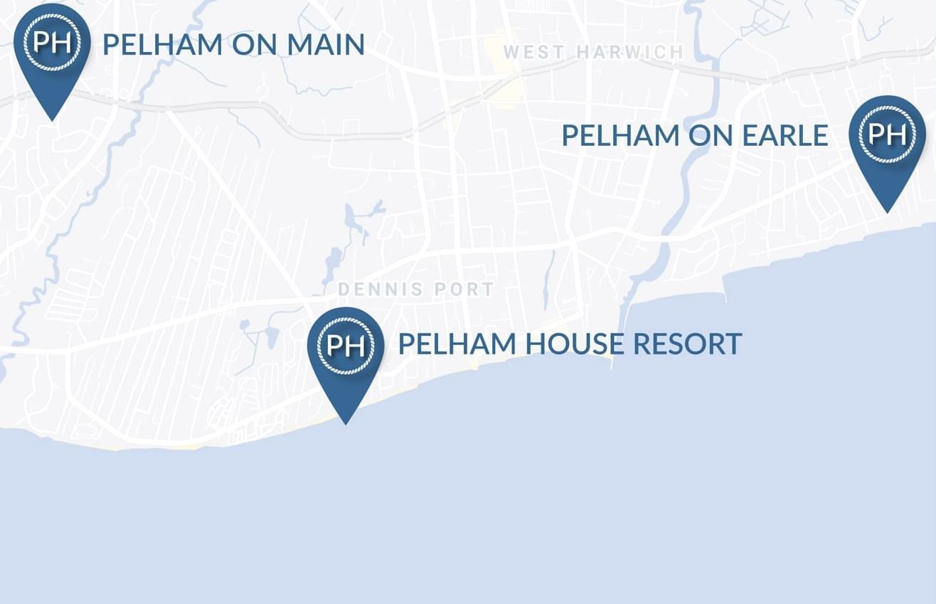 Location of the Pelham on Earle on the map