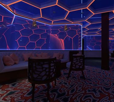 Lounge area in Nyirangogo night club at Goma Serena Hotel