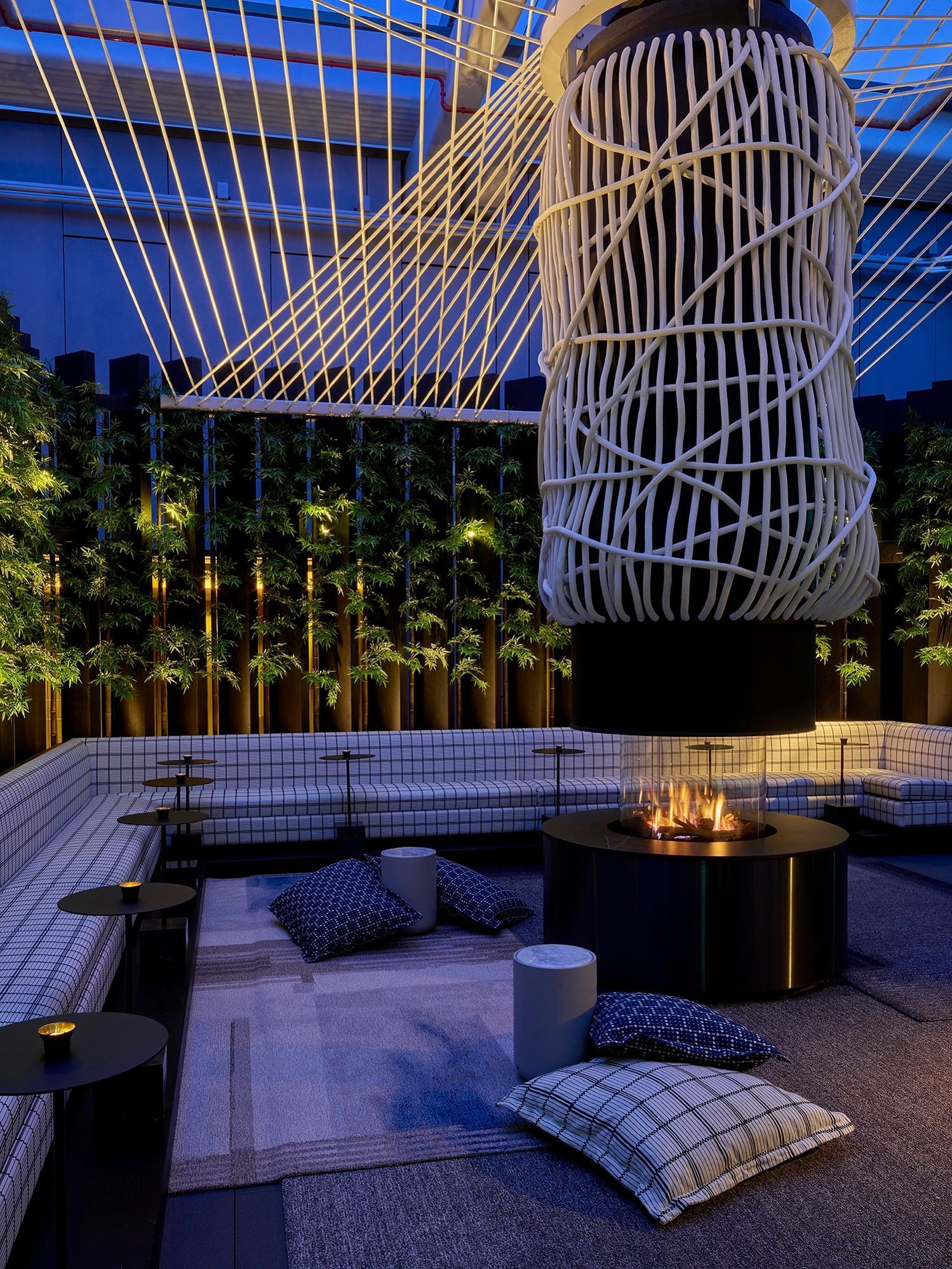 Concept design of the Rooftop bar The Londoner Hotel