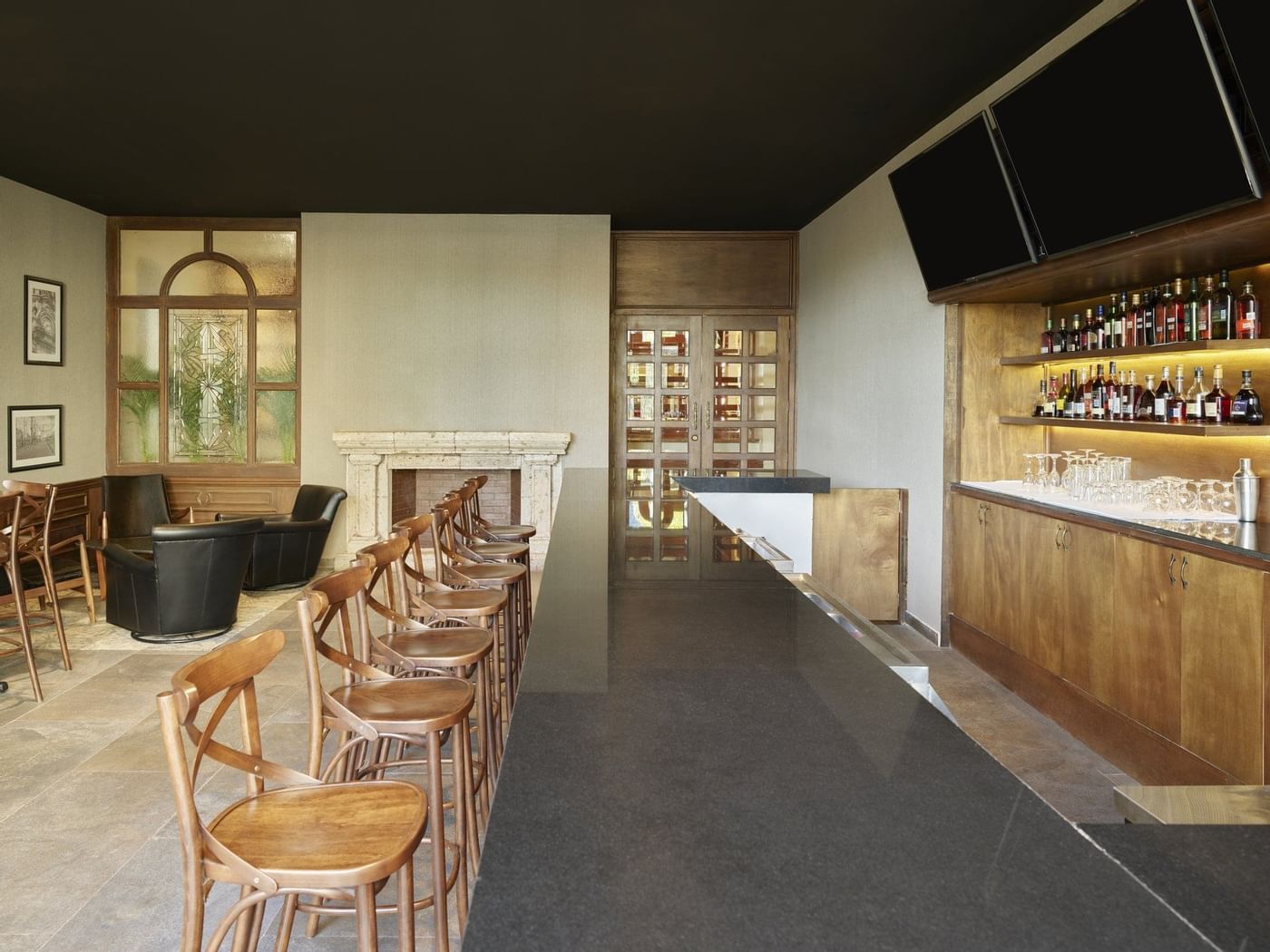 Bar counter area in Bar Antioquía at FA Aguascalientes