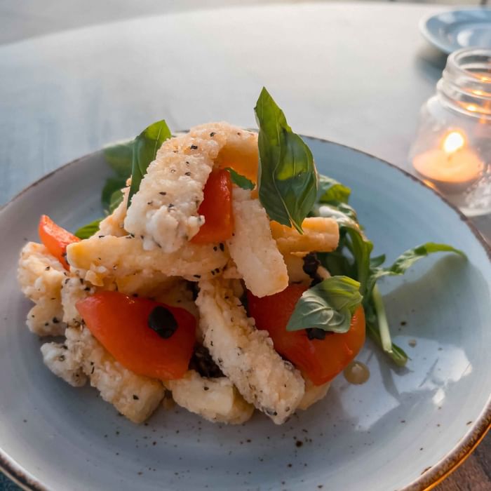 Mouth Watering squid at Karinyas Restaurant Central Coast