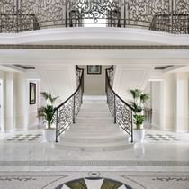 Staircase in the entrance of Imperial Suite at Palazzo Versace