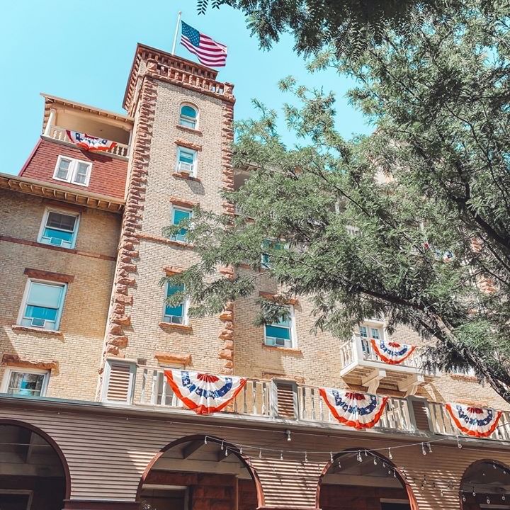 A festive Hotel Colorado on the 4th of July.