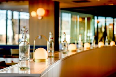 Cannery Kitchen & Social counter top at Atlantica Hotel Halifax