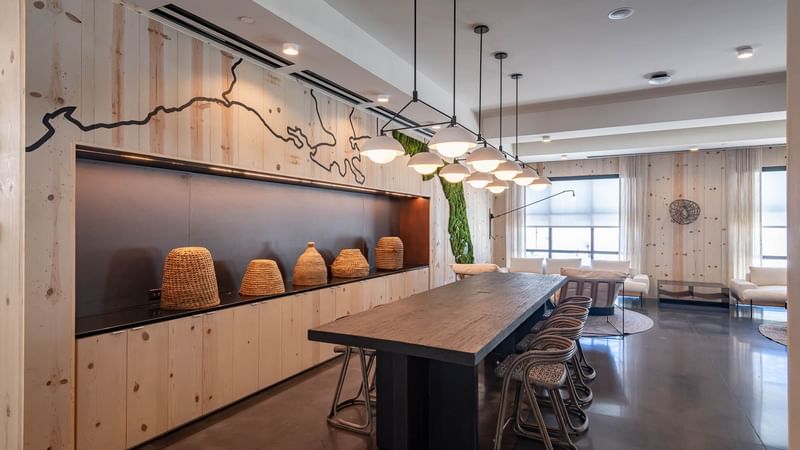 Lobby sitting area at The Lodge 30A