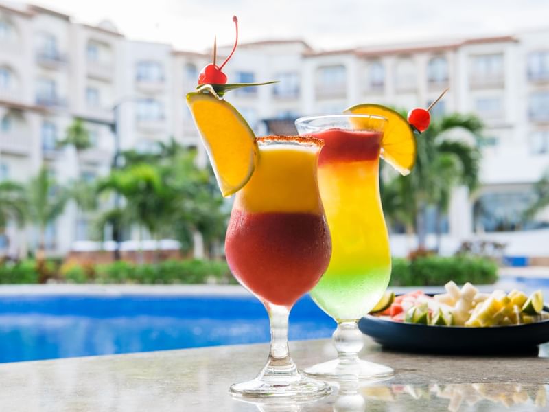 Cocktails served at Bikini Bar at FA Hotels & Resorts