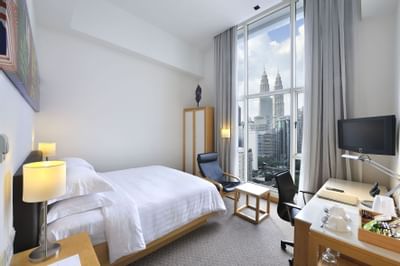 A room with a city view at Hotel Capitol Kuala Lumpur