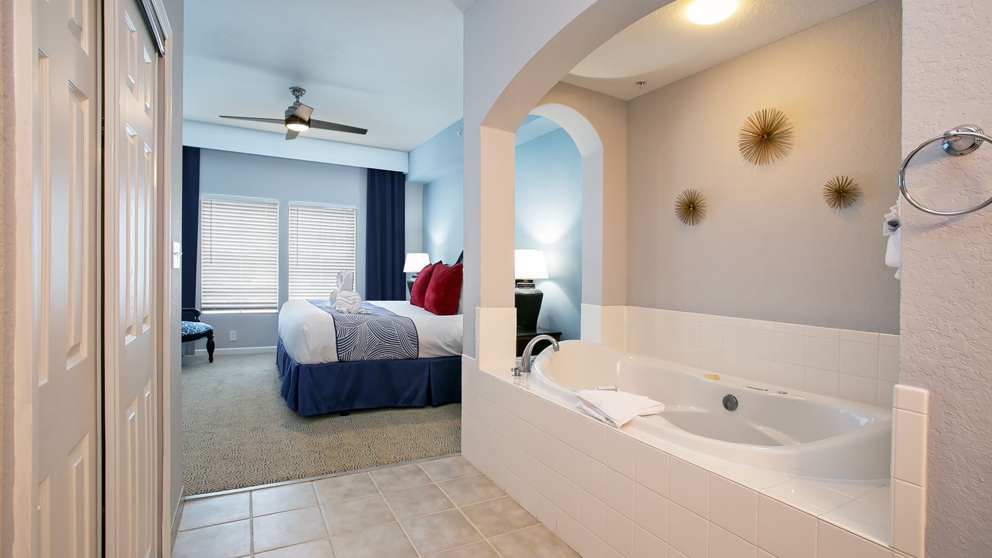 LBV Signature Collection - Primary Bedroom with Carpet Flooring, and Primary Bath with Jetted Tub