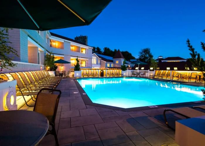 Outdoor swimming area in Meadowmere Resort at Ogunquit Collection