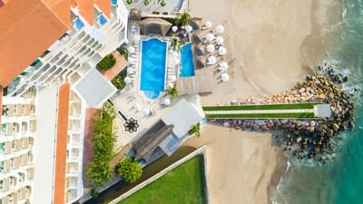 Aerial view of Villa Premiere Boutique Hotel & Romantic Getaway with a pool