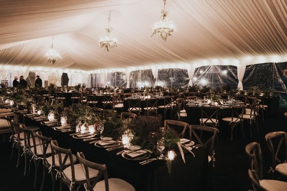 Wedding arrangement at Alderbrook Resort & Spa
