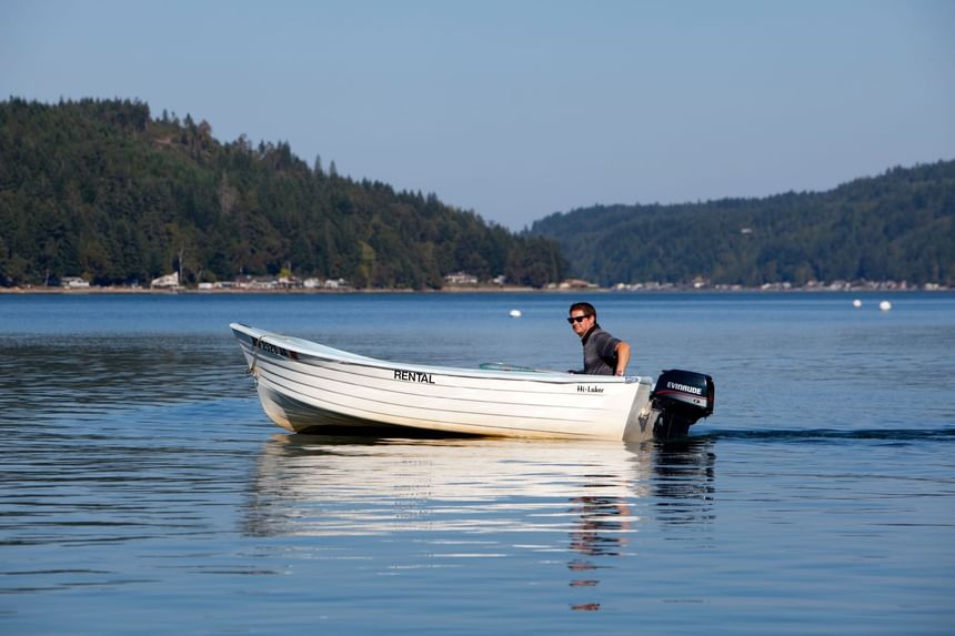 Motor Boat at Alderbrook Resort & Spa