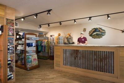 an employee working at a store