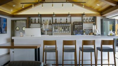 Bar counter & lounge in the bar at The Nest Palo Alto