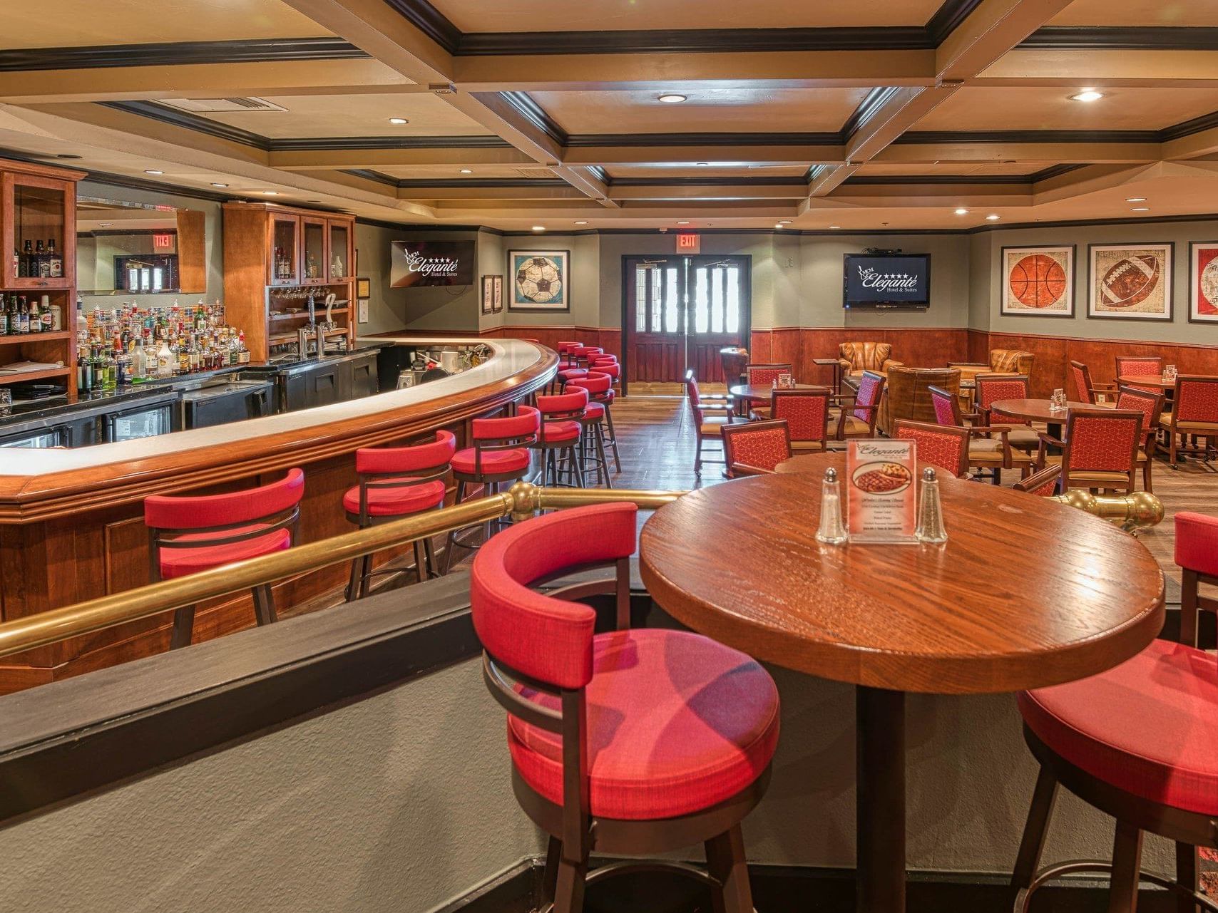 Interior of Finish Line Grill & Bar at MCM Elegante Suites