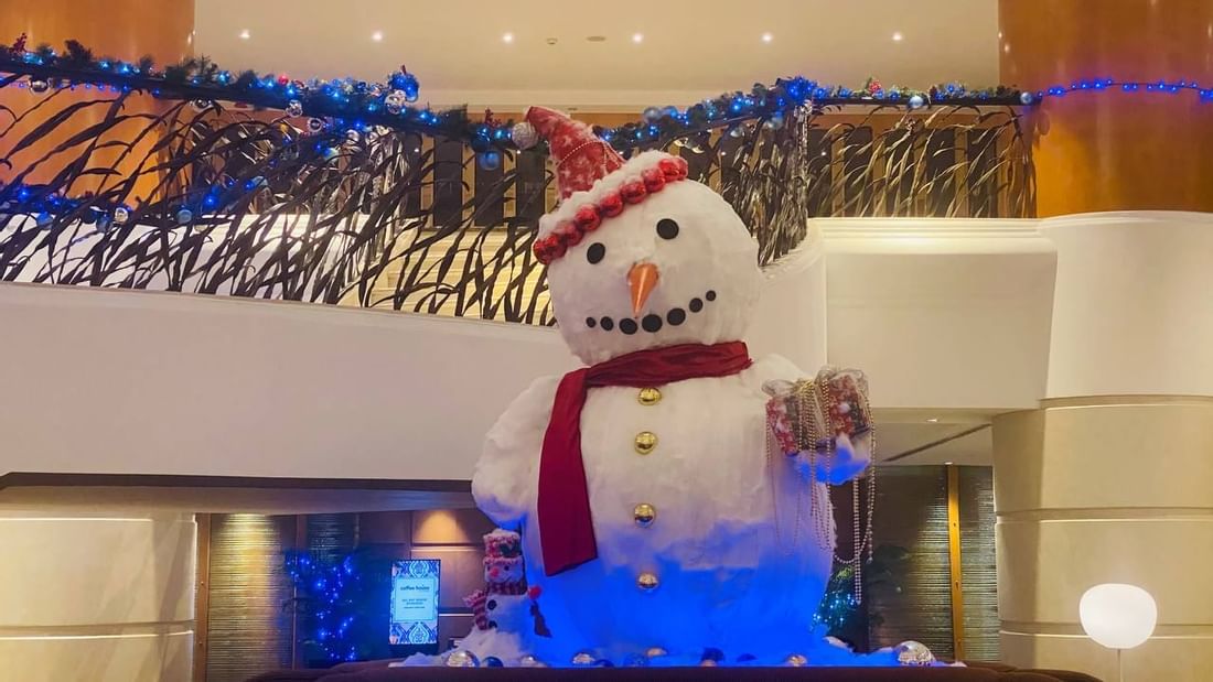 Portrait of a X'mas snowman at Sunway Putra Hotel