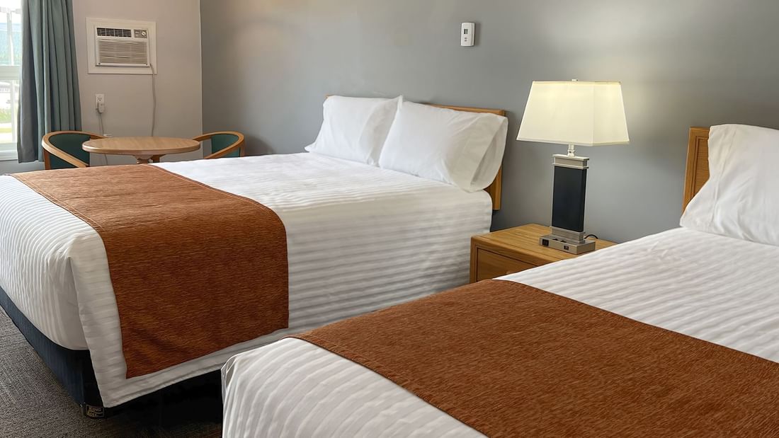 Two Queen beds in a hotel room - Hinton, Alberta