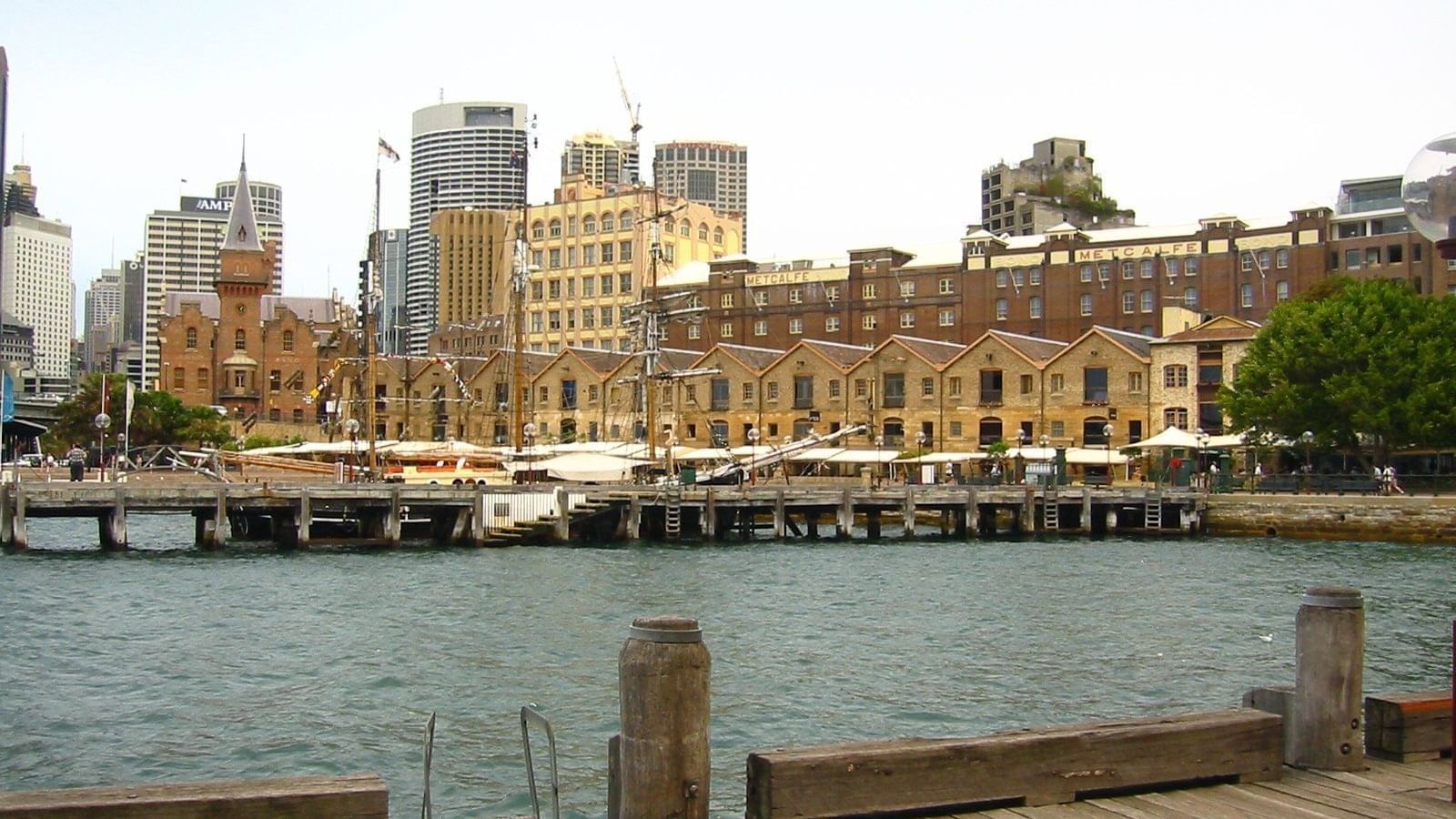 Distant view of The Rocks near Pullman Quay Grand Sydney