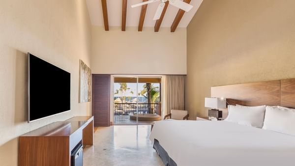 Cama King en la Suite Presidencial en Grand Fiesta Americana