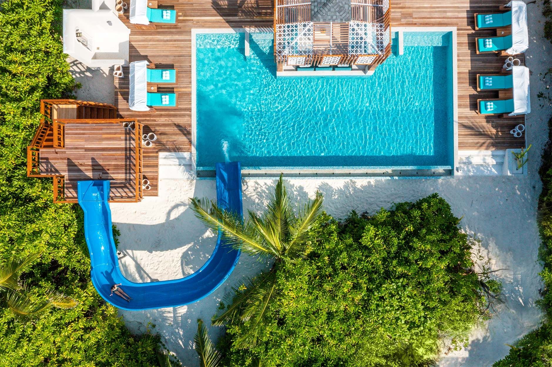 Pool area in Sultan Beach Residence of The Signature Collection
