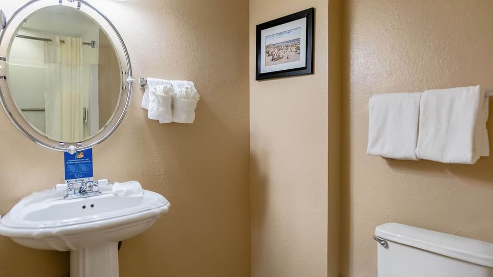 Bathroom in Large Studio at Brigantine Beach