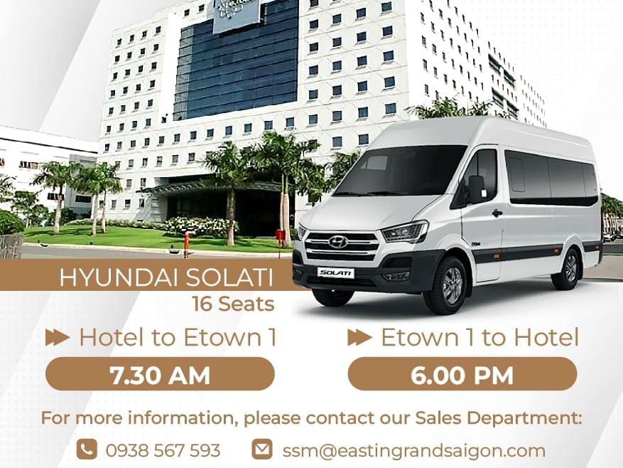 Hotel Shuttle Service Web Banner used at Eastin Grand Hotel Saigon