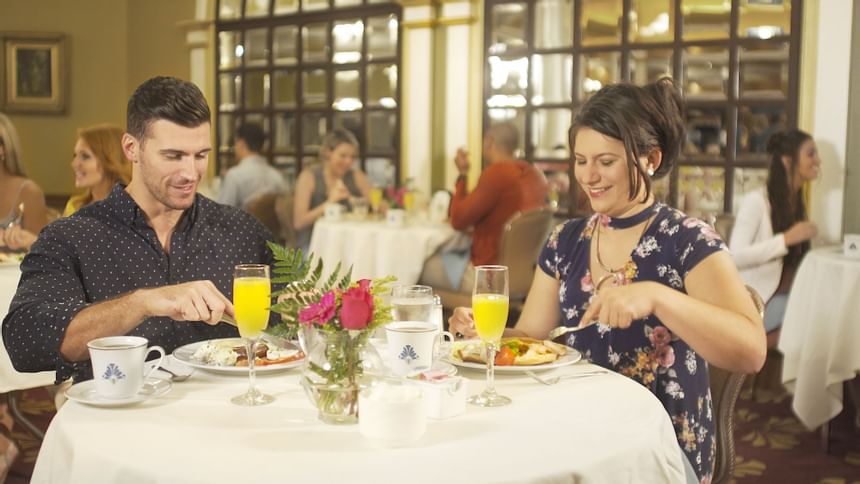 Couple having breakfast at Safety Harbor Resort & Spa