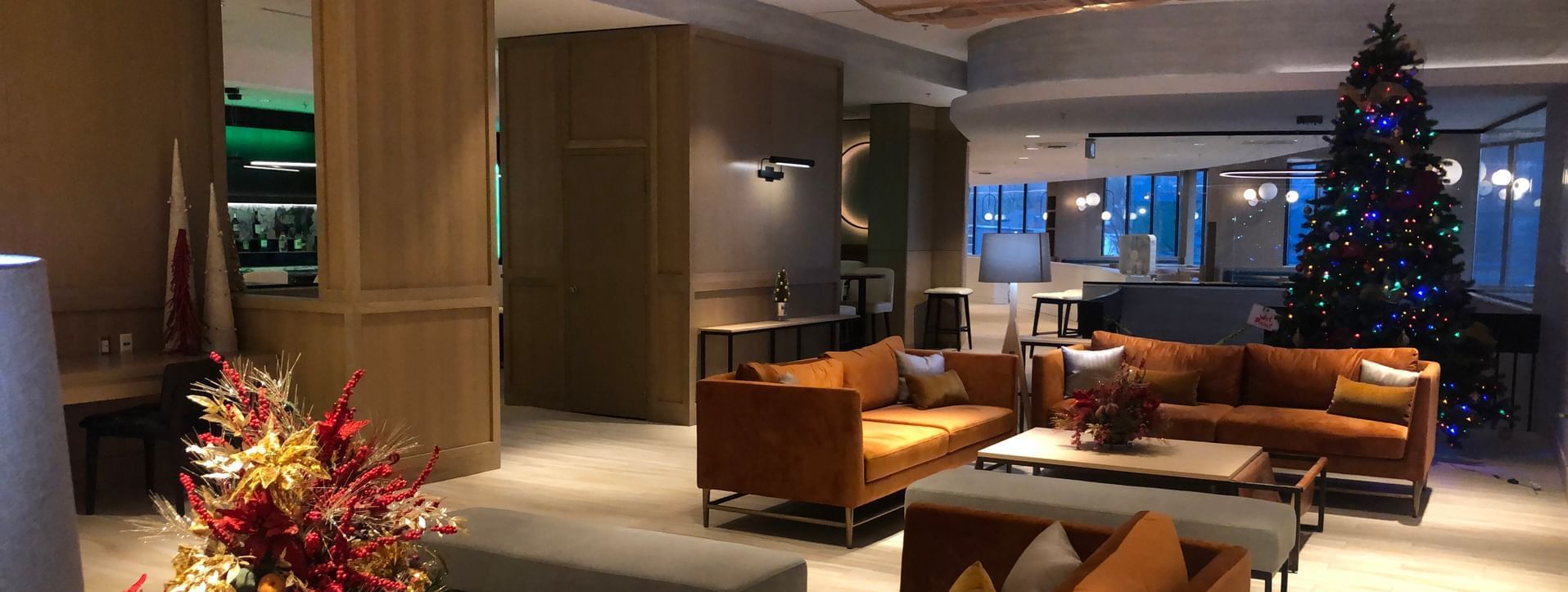 Interior of the lobby lounge area at Atlantica Hotel Halifax