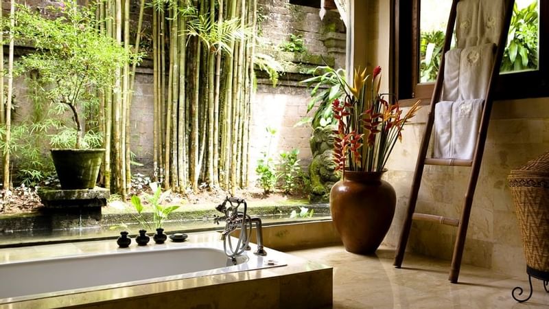 Bath-tub in Royal Suite Bathroom at Warwick Ibah Luxury Villas