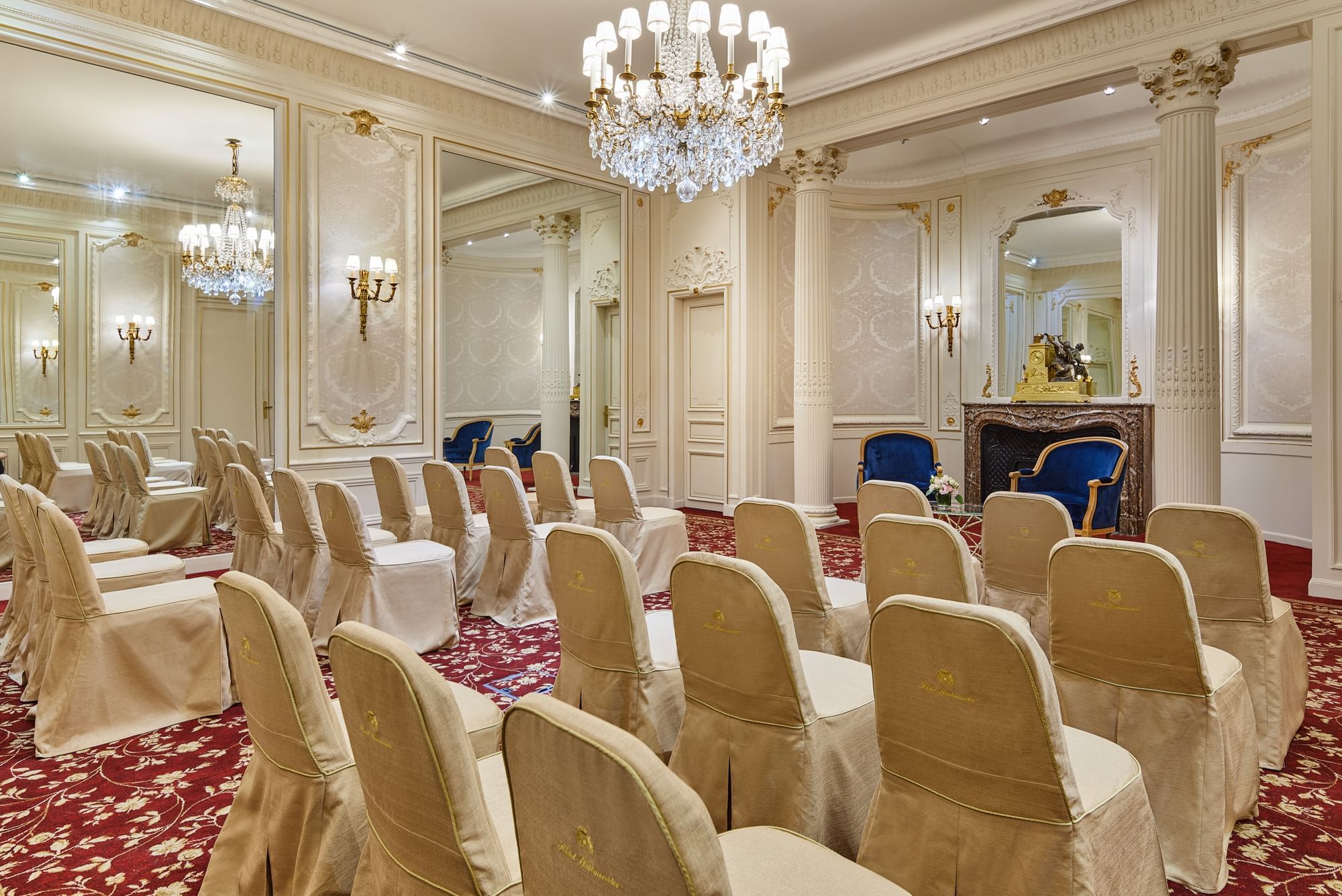 Capucines meeting room featuring classroom chairs set up at Hôtel Westminster - Paris