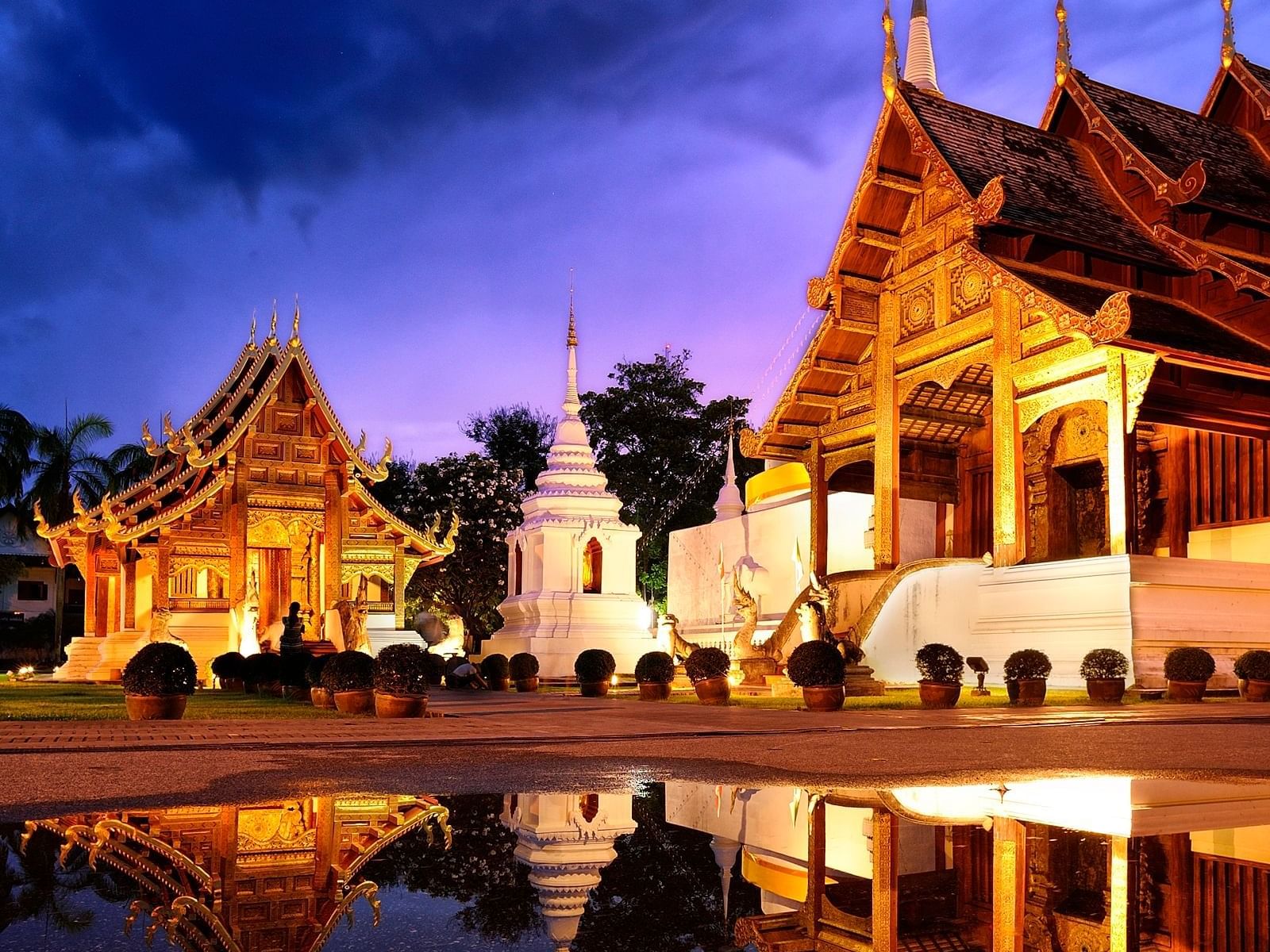 Wat Phra Singh Woramahawihan temple near Eastin Tan Hotel Chiang Mai